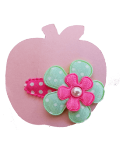 Haarspeld groene bloem