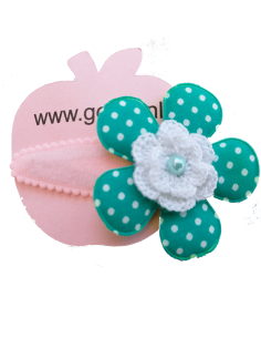 Haarspeld groene bloem