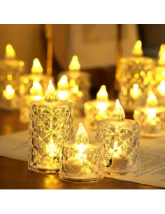 Een set van 3 Feestelijke Kerstkaarslichten 2