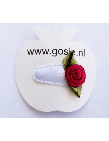 Haarspeld zilver roosje